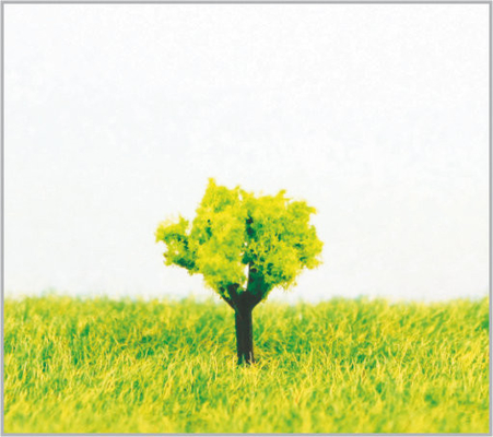 Chine arbres modèles miniatures de disposition vert-foncé en plastique faite sur commande de chemin de fer de 1.8cm fournisseur