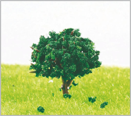Chine modèle miniature en plastique fait main de 1.8cm pour la disposition d'urbanisme d'arbres fournisseur