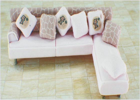 Chine Sofa de décoration intérieur de meubles modèles architecturaux de simulation de bande dessinée avec le coin fournisseur