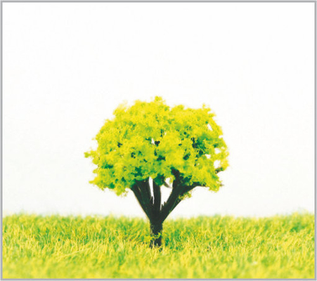 Chine HO arbres modèles miniatures verts faits main de la coutume 2.5cm fournisseur