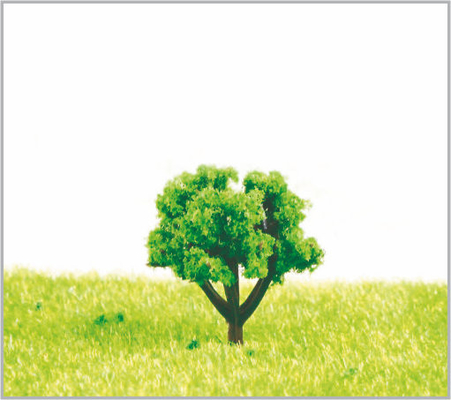 Chine Arbres modèles miniatures architecturaux 2.5cm verts faits main avec du plastique fournisseur