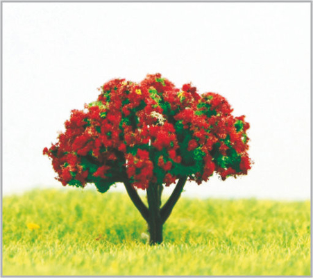 Chine arbres modèles miniatures violets en plastique faits main de 3.5cm fournisseur