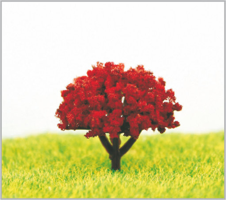 Chine Arbres modèles miniatures en plastique architecturaux 3.5cm faits sur commande faits main avec la violette fournisseur