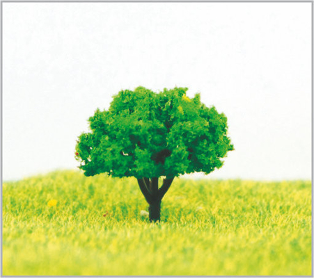 Chine arbres modèles miniatures en plastique architecturaux faits sur commande verts de 3.5cm dans fabriqué à la main fournisseur