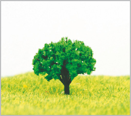 Chine arbres modèles miniatures verts faits sur commande faits main de 3.5cm pour la disposition de train fournisseur