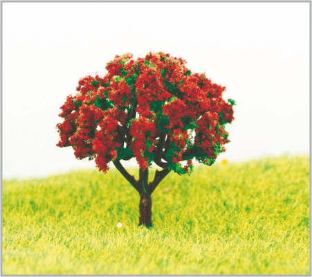 Chine arbres modèles miniatures en plastique architecturaux faits sur commande de 4.5cm dans fabriqué à la main avec la violette fournisseur