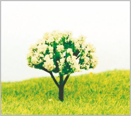 Chine arbres modèles miniatures blancs en plastique architecturaux de 4.5cm fournisseur