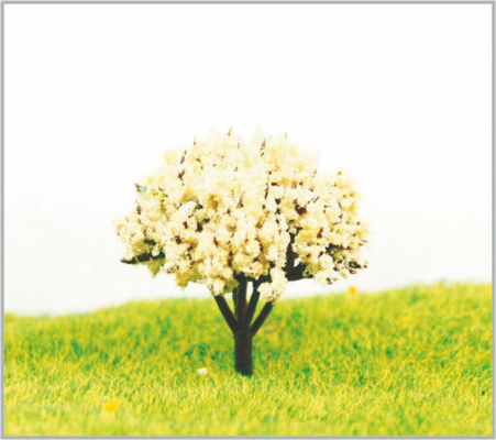 Chine arbres modèles miniatures blancs architecturaux de 4.5cm avec du plastique fournisseur