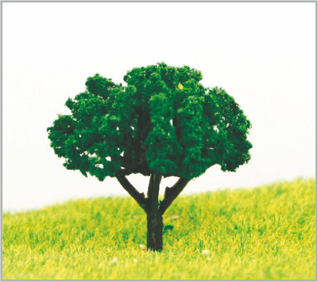 Chine Arbres modèles miniatures vert-foncé de la coutume 4.5cm dans fabriqué à la main fournisseur