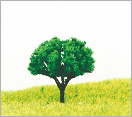 Chine Arbre fait sur commande fait main de modèle de miniature du vert 4.5cm fournisseur