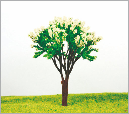 Chine arbres modèles miniatures blancs faits sur commande faits main de 12cm pour la disposition de train fournisseur