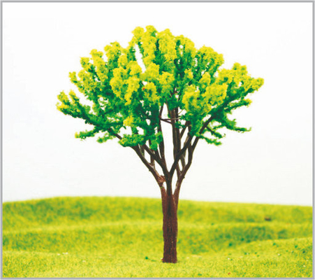 Chine arbres modèles miniatures en plastique architecturaux de 16cm dans fabriqué à la main avec le vert fournisseur