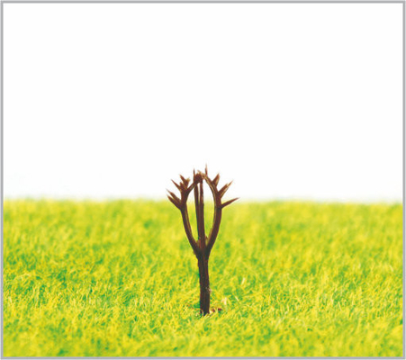 Chine A25 HO échelle architecturale Miniature modèle arbres tiges en plastique 2,5 cm fournisseur