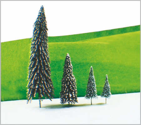 Chine XS30 / 70 HO Railroad Layout Miniature modèle arbres route Cedar Tree 6 cm 7 cm/5 cm fournisseur