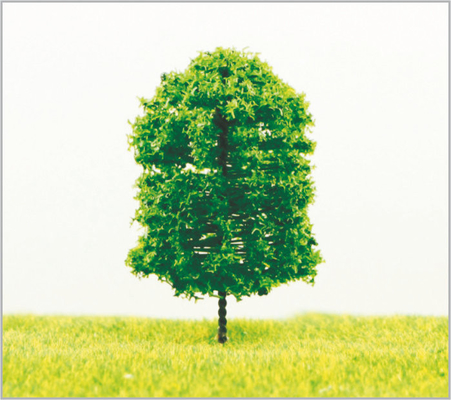 Chine SeO2 Architecture Miniature modèle arbres paysage jaune des arbres 6 cm 7 cm/4 cm 5 cm fournisseur