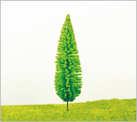 Chine Pin modèle miniature de Noël d'avenue d'arbres de dispositions de voie du train SA110 9cm/11cm/8cm/6cm fournisseur