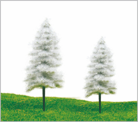 Chine S52AW / S51BW HO Railroad Layout Miniature modèle arbres Roadside Noël pin 9 cm 11 cm fournisseur