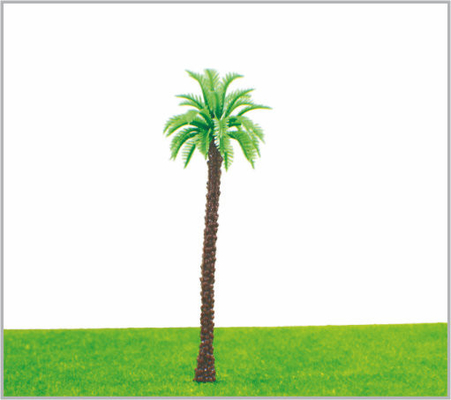 Chine M003 OEM HO Train Layout Miniature modèle arbres jaune vert Avenue Coconut Tree 11 cm fournisseur
