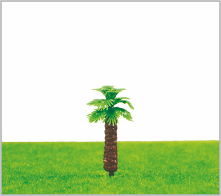 Chine M013 OEM HO Train Layout Miniature modèle arbres jaune vert Avenue palmiers arbres 4 cm fournisseur