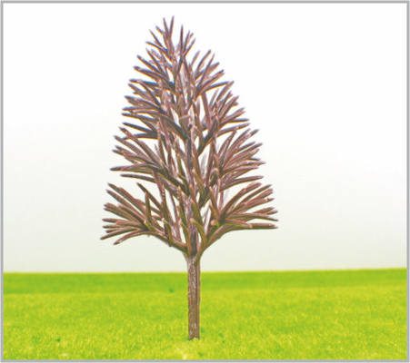 Chine B13045 OEM Miniature modèle arbres tronc de pyramide de plastique vert jaune 13 cm fournisseur