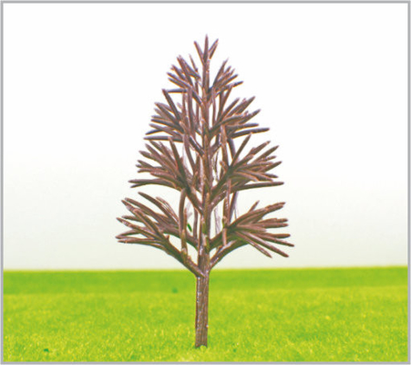 Chine B11040 OEM Miniature modèle arbres tronc de pyramide de plastique vert jaune 11 cm fournisseur