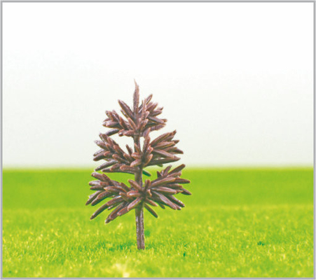 Chine B5818 OEM Miniature modèle arbres tronc de pyramide de plastique vert jaune 5.8 cm fournisseur