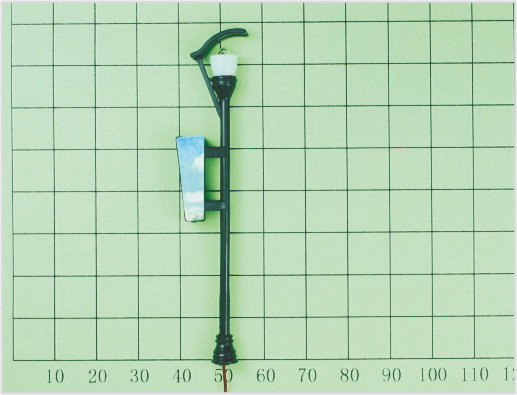 Chine T16 7,5 cm lumineux lumière rue Miniature modèle lampadaire pour la mise en Train fournisseur