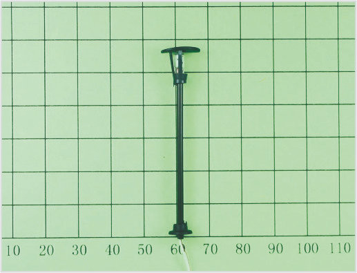 Chine T5 6,5 CM Custom une tête cheval rue lumières modèle plastique lampe Post pour l'aménagement du chemin de fer fournisseur