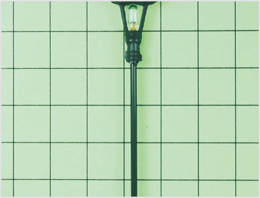 Chine T6 Custom Billboard rue plastique échelle modèle lampadaire HO ferroviaire Layouts 6 cm fournisseur
