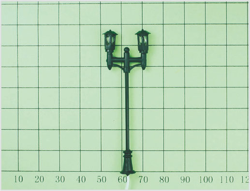 Chine T7 o échelle de jauge Train Layout Design rue de lumière Miniature modèle lampe postes 6,5 cm fournisseur