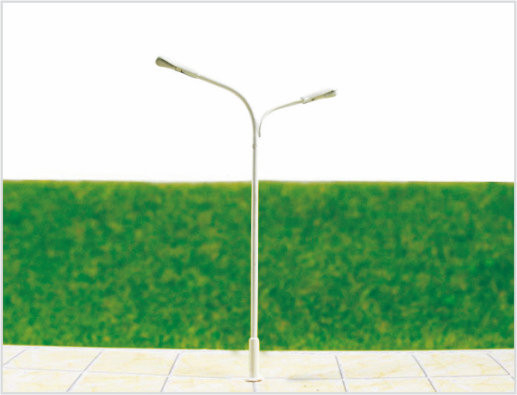 Chine T31 n jauge deux têtes lumineux Train Layout éclairage rue modèle lampadaire 8,5 cm fournisseur