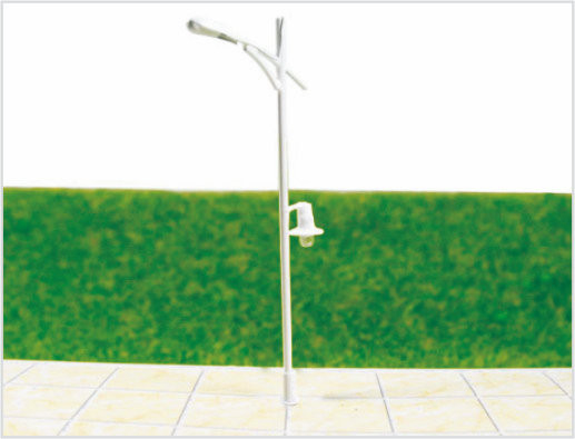 Chine T32 6V rue de Billboard lumineux en plastique échelle modèle lampadaire HO ferroviaire Layouts 8,5 cm fournisseur