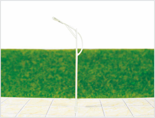Chine T61 6V Billboard rue plastique Miniature échelle modèle lampadaire pour Train Layout 9,5 cm fournisseur