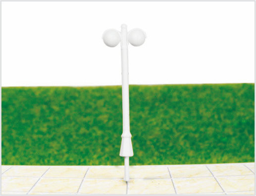 Chine ML500 Custom 6V seule tête de lampes de jardin en plastique modèle lampe Post pour les configurations de chemin de fer fournisseur