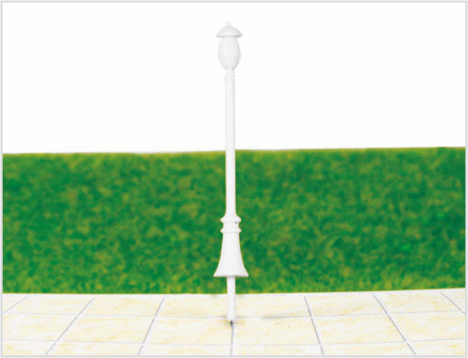 Chine ML300 Custom 6V Two-headed cheval rue lumières modèle plastique lampadaire pour l'aménagement du chemin de fer fournisseur