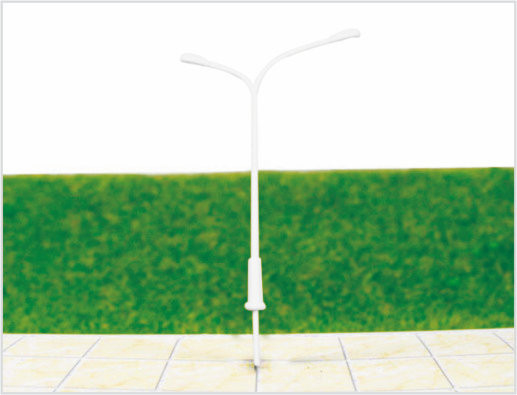 Chine ML300 Custom 6V Street Single à la tête de lumières en plastique modèle lampadaire pour Railroad Layouts fournisseur