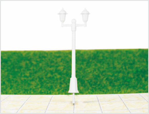 Chine ML300 Custom 6V bicéphale des lampes de jardin en plastique modèle lampe Post pour les configurations de chemin de fer fournisseur