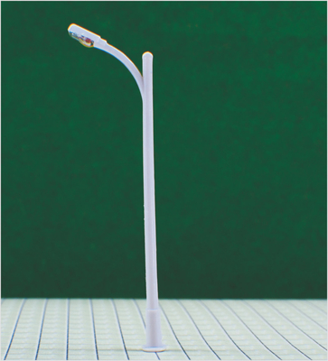 Chine RA100 Custom 6V Billboard rue plastique échelle modèle lampadaire HO ferroviaire Layouts 9,5 cm fournisseur