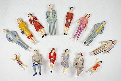 P30-14 1:30 extérieur Architectural échelle modèle personnes peintes chiffres 5,5 cm fournisseur