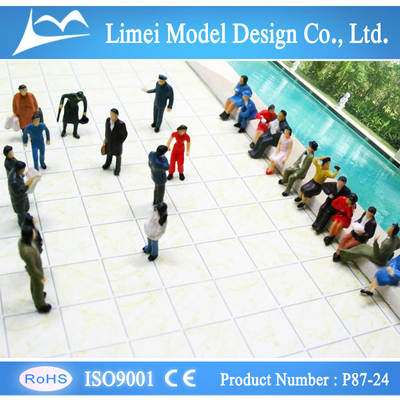 P87-24 1/87 HO gens de modèle à l'échelle architecturale peint des Figures 2.0 cm fournisseur