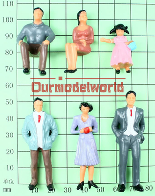 Personnes architecturales extérieures de modèle d'échelle 5.5cm DIY résidentiels fournisseur