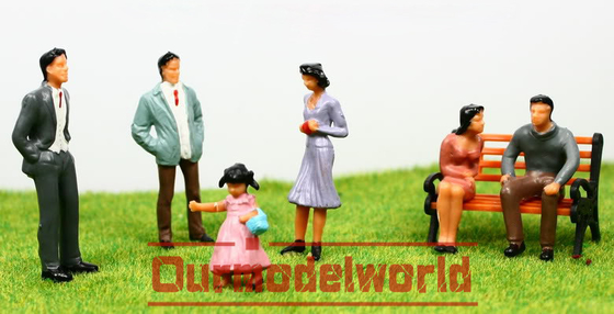 Personnes architecturales extérieures de modèle d'échelle 5.5cm DIY résidentiels fournisseur