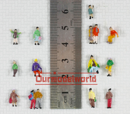 Les personnes architecturales colorées de modèle d'échelle peintes schéma 1.3cm fournisseur