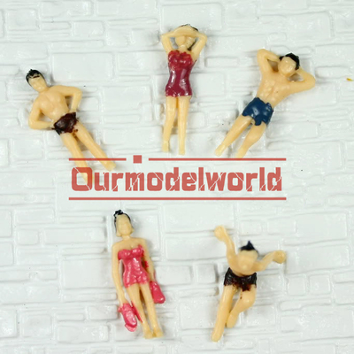 les personnes architecturales colorées de modèle d'échelle de 1.8cm, 1:100 peignant la natation figure pour la disposition de construction fournisseur