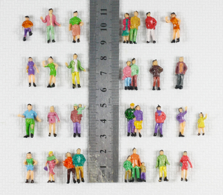 Personnes architecturales féminines/masculines de modèle d'échelle, les personnes peintes figure pour le 1:87 2.0cm de disposition fournisseur
