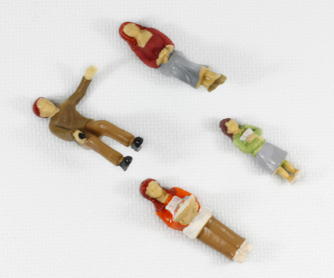 FP25-4 1:25 indoor Architectural échelle modèle personnes peintes chiffres 7 cm fournisseur