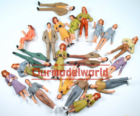 P25-6 1:25 extérieur Architectural échelle modèle personnes peintes chiffres 7 cm fournisseur