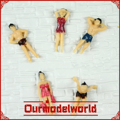 Personnes modèles miniatures vertes rouges pour la décoration/CE accessoire/RoHS/ISO9001 fournisseur