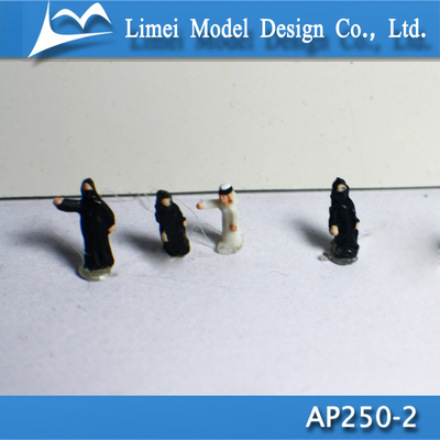 La position architecturale arabe de 1/200 personnes de modèle d'échelle/se reposant figure fournisseur