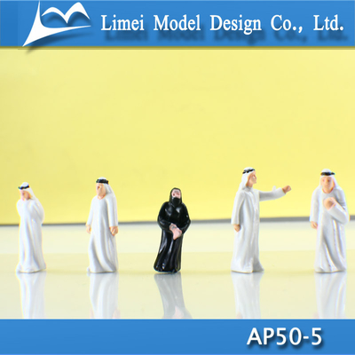La position architecturale arabe peinte de personnes de modèle d'échelle/se reposant schéma 4.0cm fournisseur